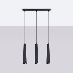 Lampa wisząca PRYSM 3L czarna