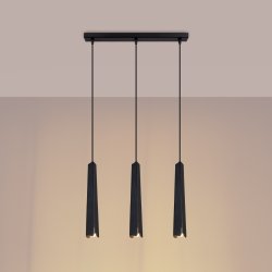 Lampa wisząca PRYSM 3L czarna