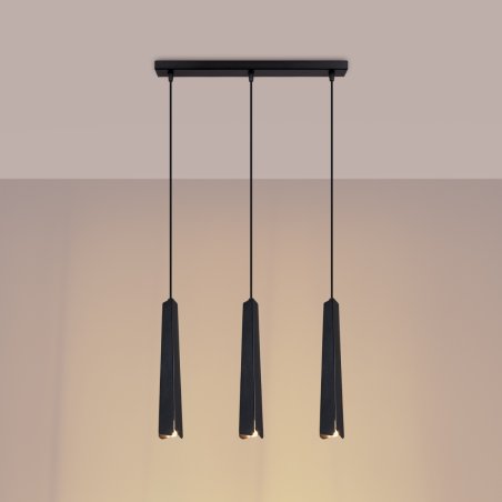 Lampa wisząca PRYSM 3L czarna