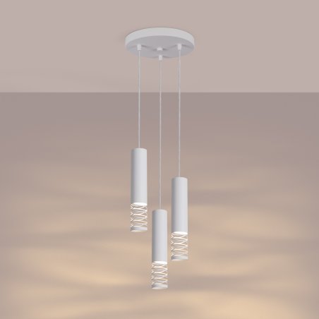 Lampa wisząca LAMI 3P biały