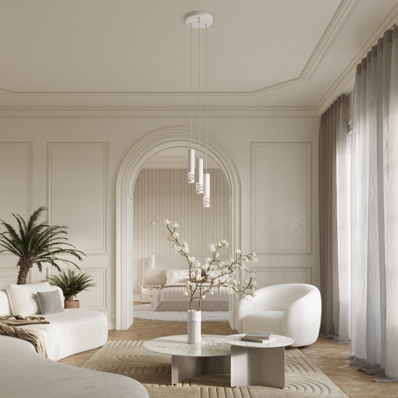 Lampa wisząca LIRO 3P biały