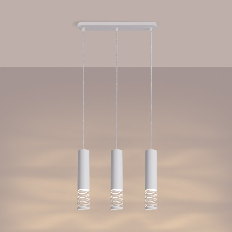 Lampa wisząca LAMI 3L biały