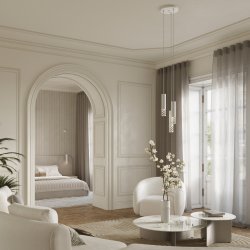 Lampa wisząca LIRO 3L biały