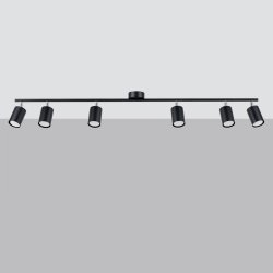 Plafon LEMMI 6L czarny