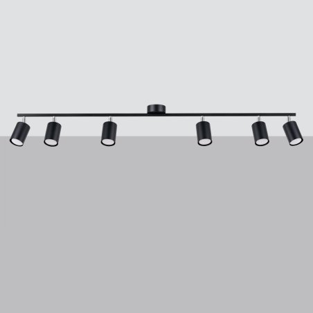 Plafon LEMMI 6L czarny