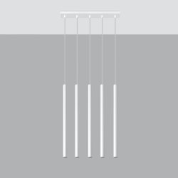 Lampa wisząca PASTELO 5 biała