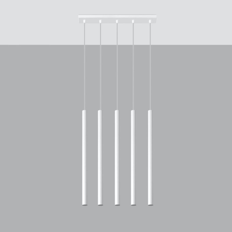 Lampa wisząca PASTELO 5 biała