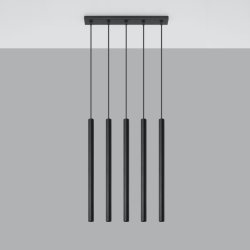 Lampa wisząca PASTELO 5 czarna