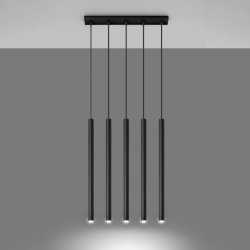 Lampa wisząca PASTELO 5 czarna