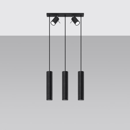 Lampa wisząca RING 3 czarny