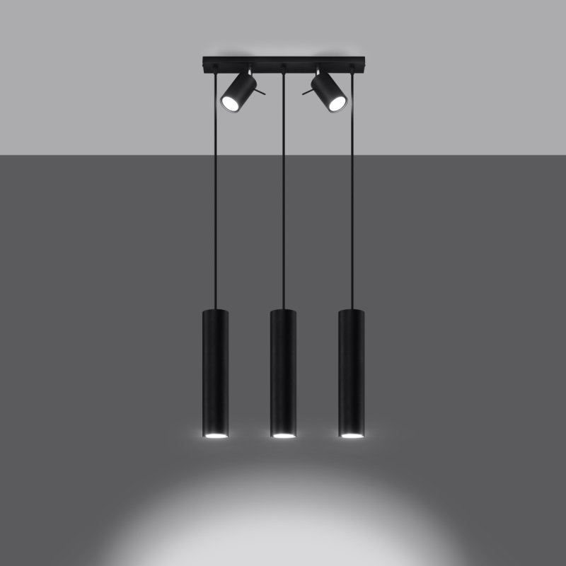 Lampa wisząca RING 3 czarny