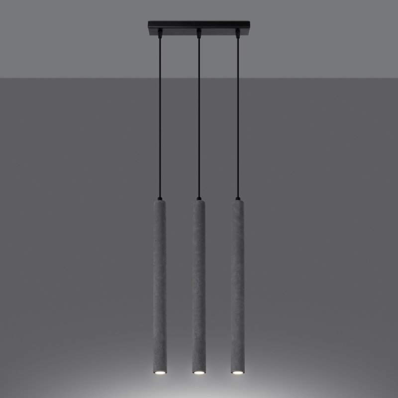 Lampa wisząca PASTELO 3L beton