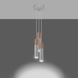 Lampa wisząca PABLO 3P biała