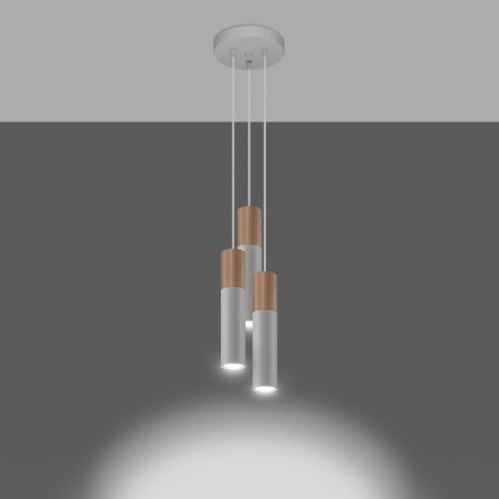 Lampa wisząca PABLO 3P biała