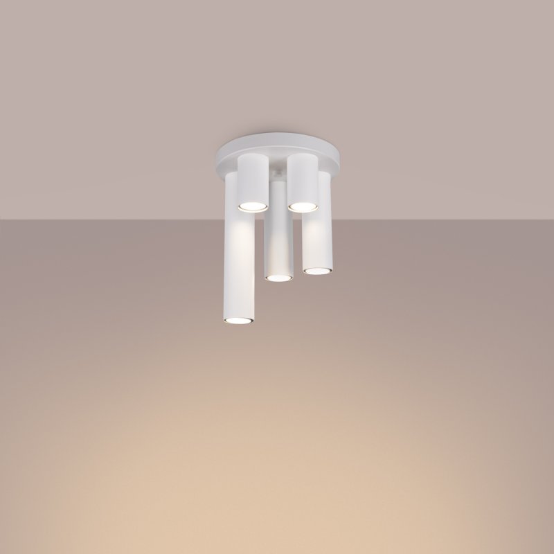 Plafon LAGOS 5P biały