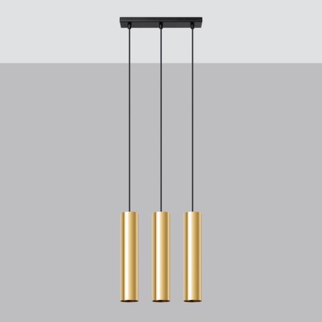 Lampa Wisząca LAGOS 3 złoty połysk