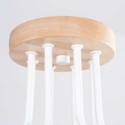 Żyrandol TIMBO 8 biały