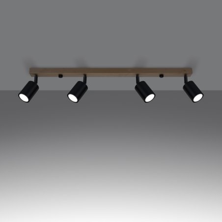 Plafon VERDO 4 czarny