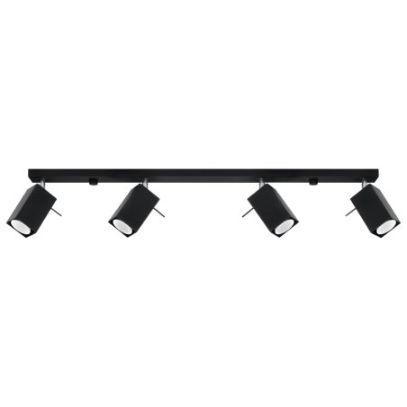 Plafon MERIDA 4L czarny