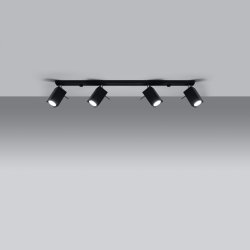 Plafon MERIDA 4L czarny