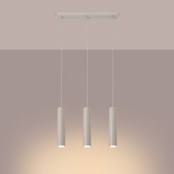 Lampa wisząca LAGOS 3L beżowa