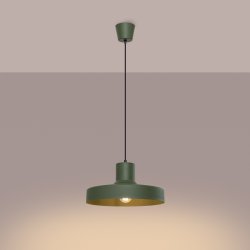 Lampa wisząca BILO zielona oliwka