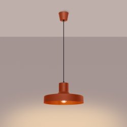 Lampa wisząca BILO ochra czerwona