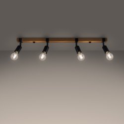 Plafon ZUCA 4 czarny