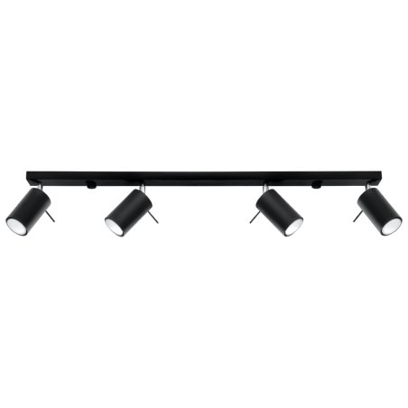 Plafon RING 4L czarny