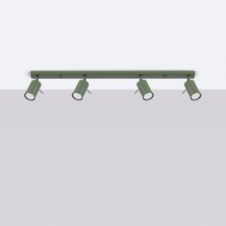 Plafon RING 4L zielony oliwkowy