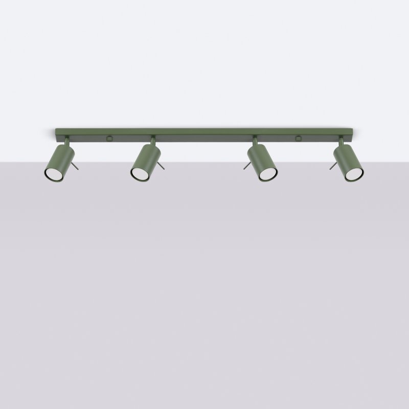 Plafon RING 4L zielony oliwkowy