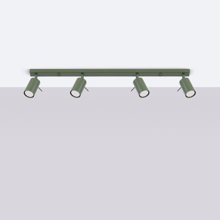 Plafon RING 4L zielony oliwkowy