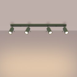 Plafon RING 4L zielony oliwkowy