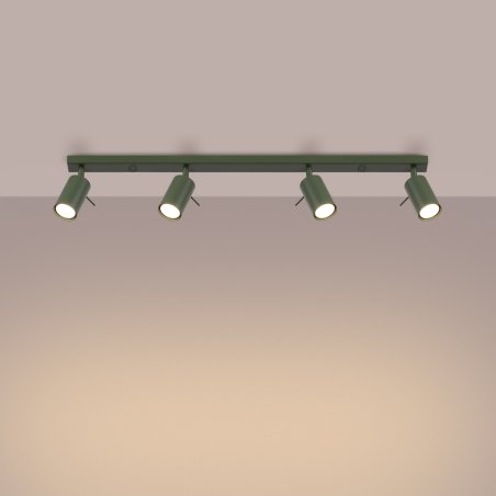 Plafon RING 4L zielony oliwkowy