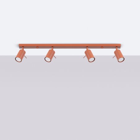 Plafon RING 4L ochra czerwona