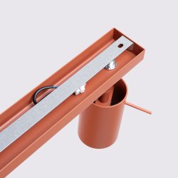 Plafon RING 4L ochra czerwona