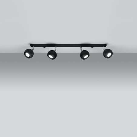 Plafon OCULARE 4L czarny