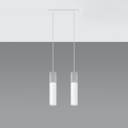 Lampa wisząca BORGIO 2 biały