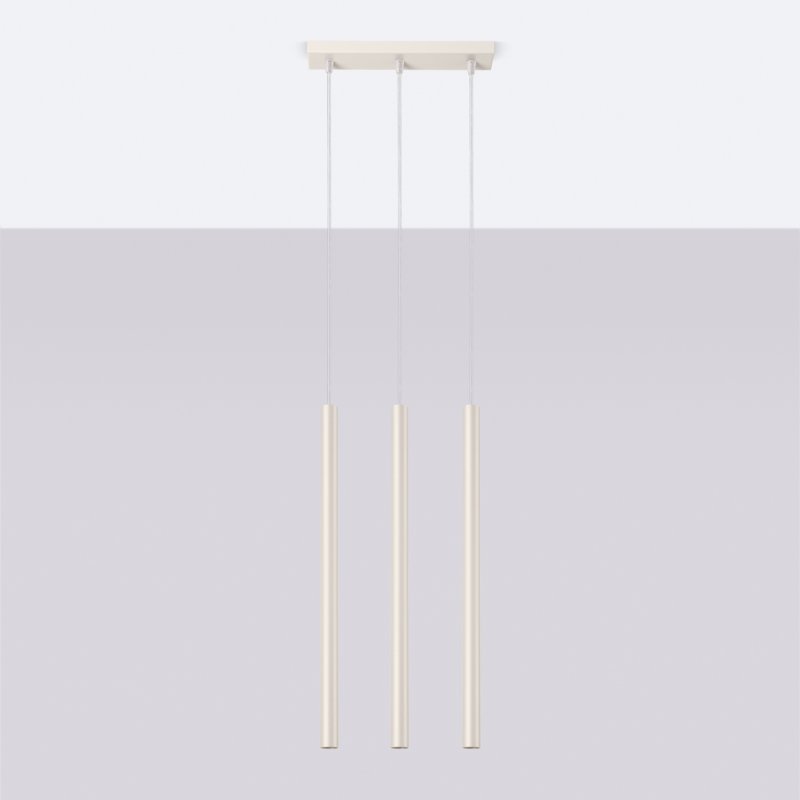 Lampa wisząca PASTELO 3 beżowa