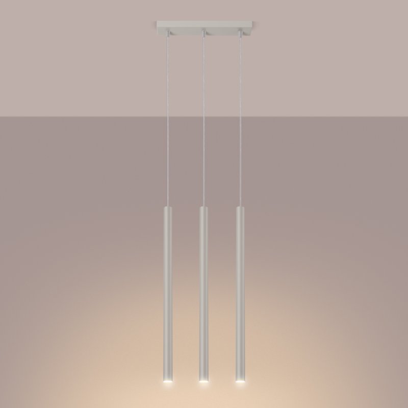 Lampa wisząca PASTELO 3 beżowa