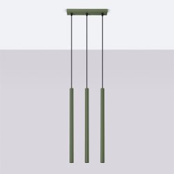 Lampa wisząca PASTELO 3 zielona oliwka