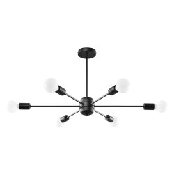 Żyrandol LANGO 6 czarny