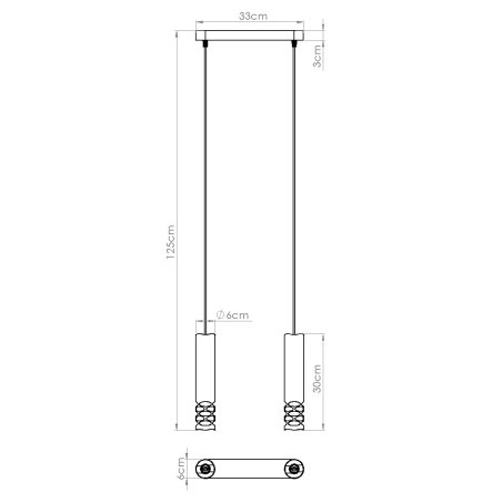 Lampa wisząca LIRO 2 biały