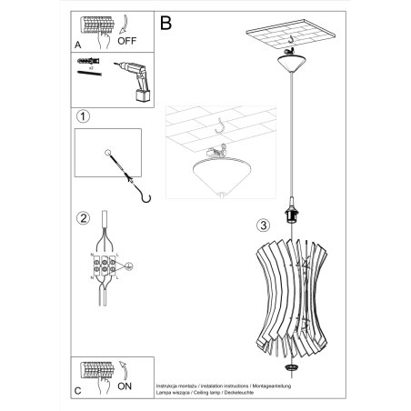 Lampa wisząca ORIANA