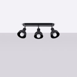 Plafon ELBA 3 czarny