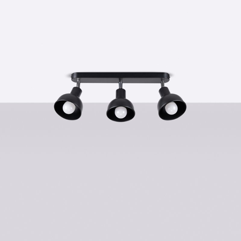 Plafon ELBA 3 czarny