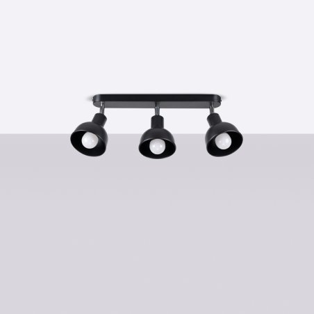 Plafon ELBA 3 czarny