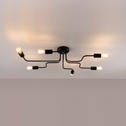 Żyrandol VECTOR 6 czarny