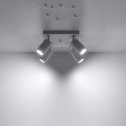 Plafon RING 4 biały