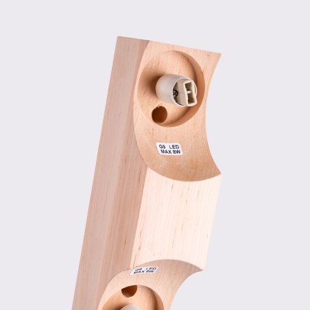 Plafon BULBO 2 naturalne drewno